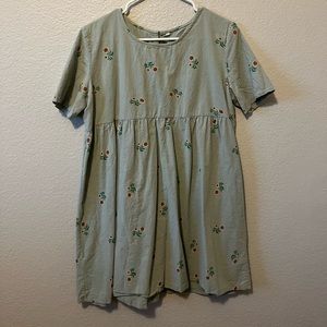 Sunflower Babydoll Dress